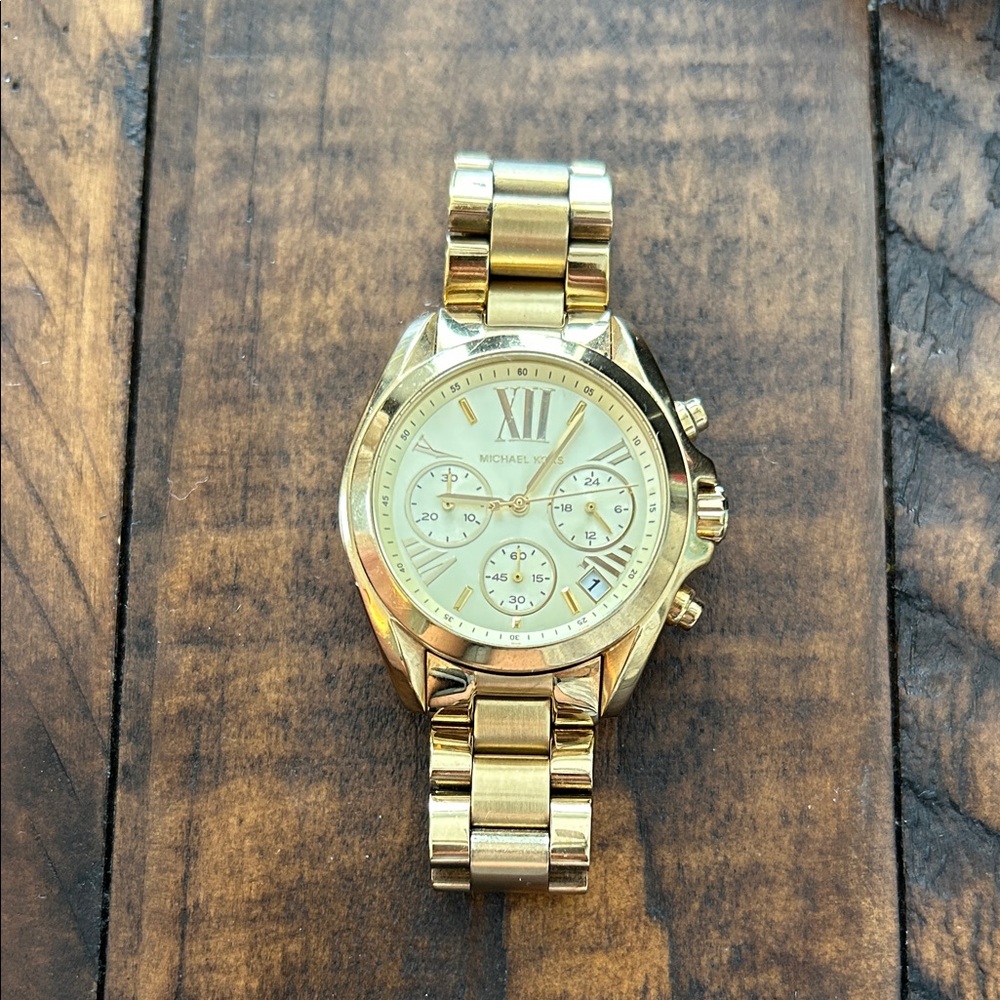 Michael Kors Gold Tone Women's Chronograph Bracelet Watch